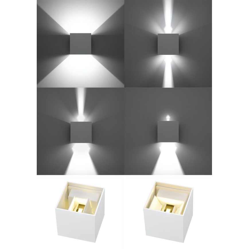 Udendørs LED væglampe LUCA LED/6W/230V IP54