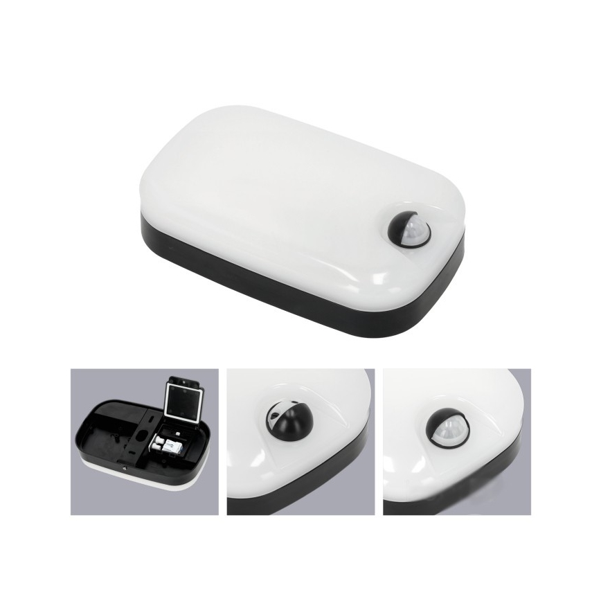 LED Udendørs væglampe m. bevægelses- og skumringssensor BAVANO LED/15W/230V 3000/4000/5700K IP54