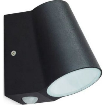 Udendørs LED væglampe med sensor BUNOL LED/6W/230V IP44 sort