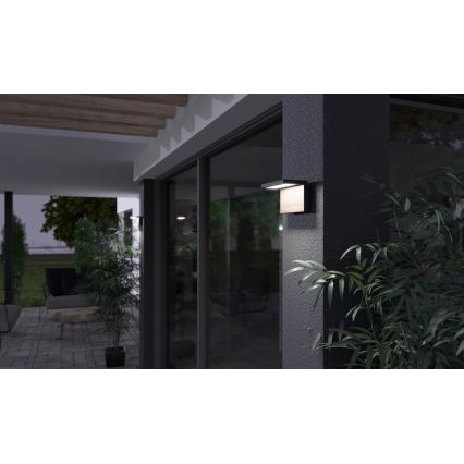 Udendørs LED væglampe NATURA LED/12W/230V 4000K IP65 brun/antracit