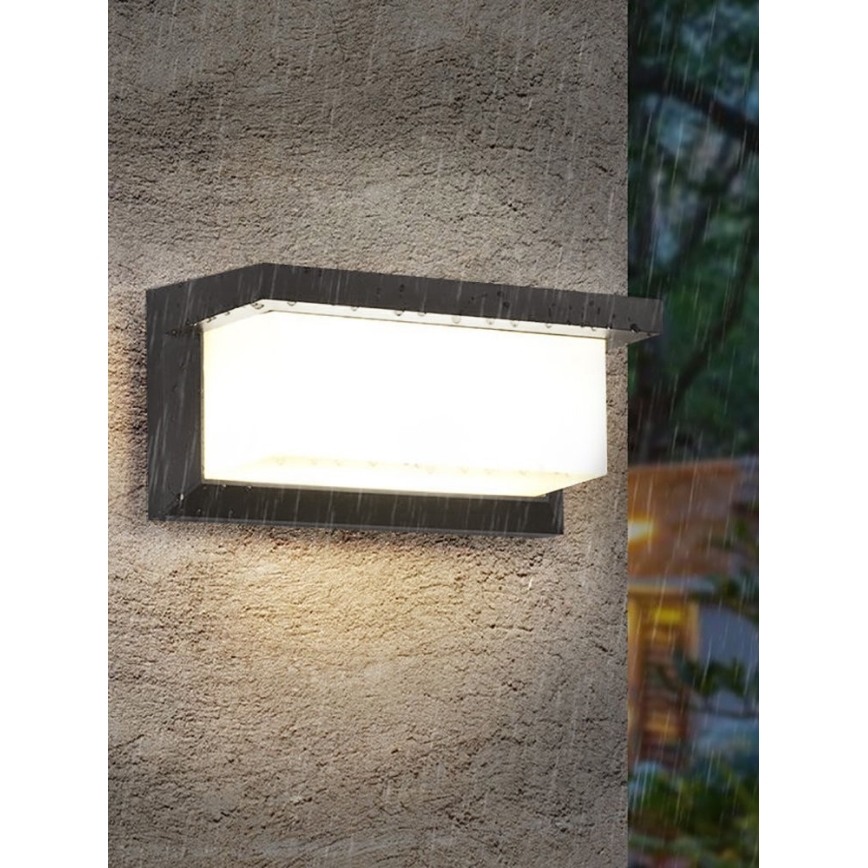 Udendørs LED væglampe NEELY 1xE27/9W/230V 3000K IP54 antracit