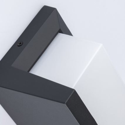 Udendørs LED væglampe NEELY 1xE27/9W/230V 4000K IP54 antracit