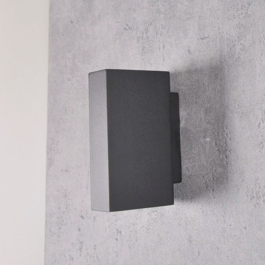 Udendørs LED væglampe ORLEAN 2xLED/2,5W/230V sort IP54