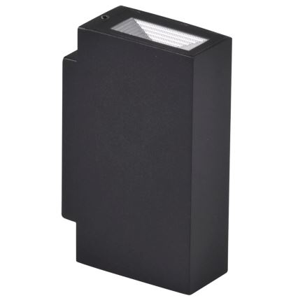 Udendørs LED væglampe ORLEAN 2xLED/2,5W/230V sort IP54