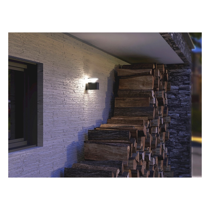 Udendørs LED væglampe ORNELA LED/6W/230V 3000K IP54 antracit