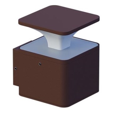 Udendørs LED væglampe ORNELA LED/6W/230V 3000K IP54 brun