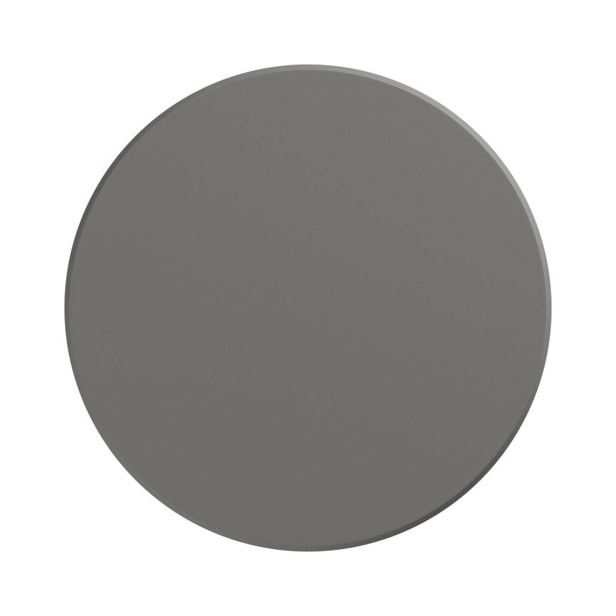 Udendørs LED væglampe PIATTA LED/12W/230V 3000/4000/6000K diameter 18 cm IP44 grå