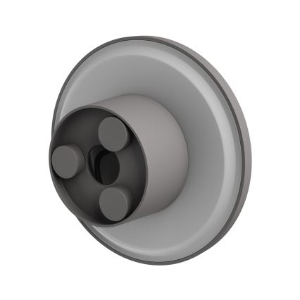 Udendørs LED væglampe PIATTA LED/18W/230V 3000/4000/6000K diameter 25 cm IP44 grå