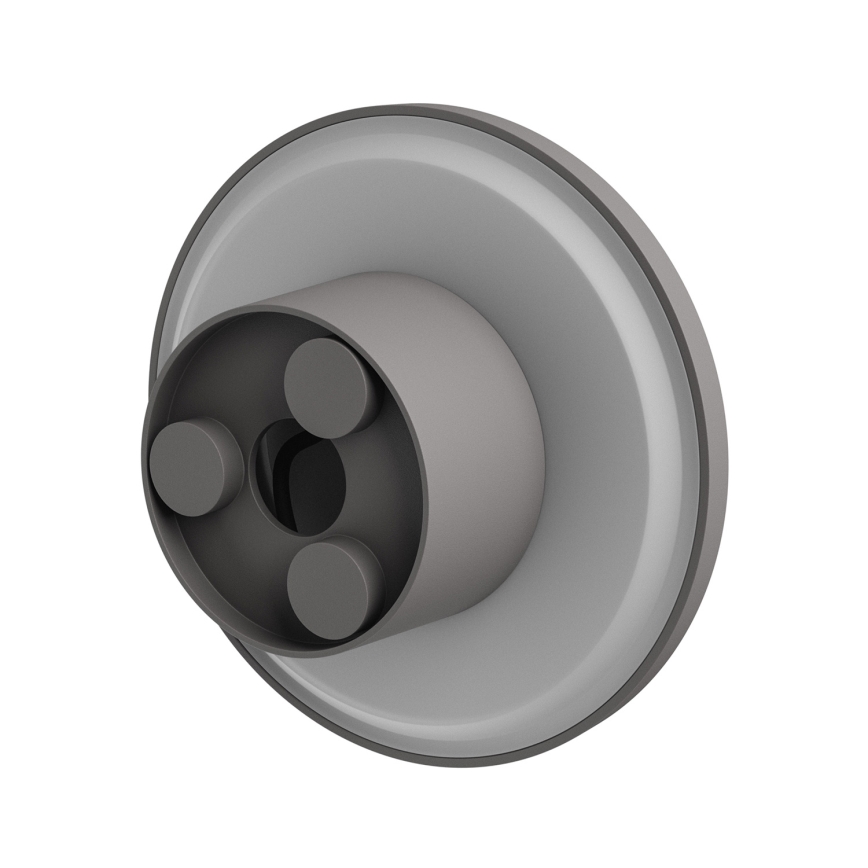 Udendørs LED væglampe PIATTA LED/18W/230V 3000/4000/6000K diameter 25 cm IP44 grå
