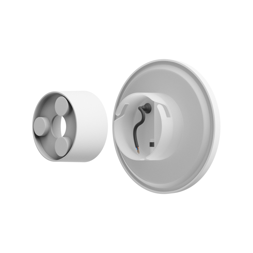 Udendørs LED væglampe PIATTA LED/18W/230V 3000/4000/6000K diameter 25 cm IP44 hvid