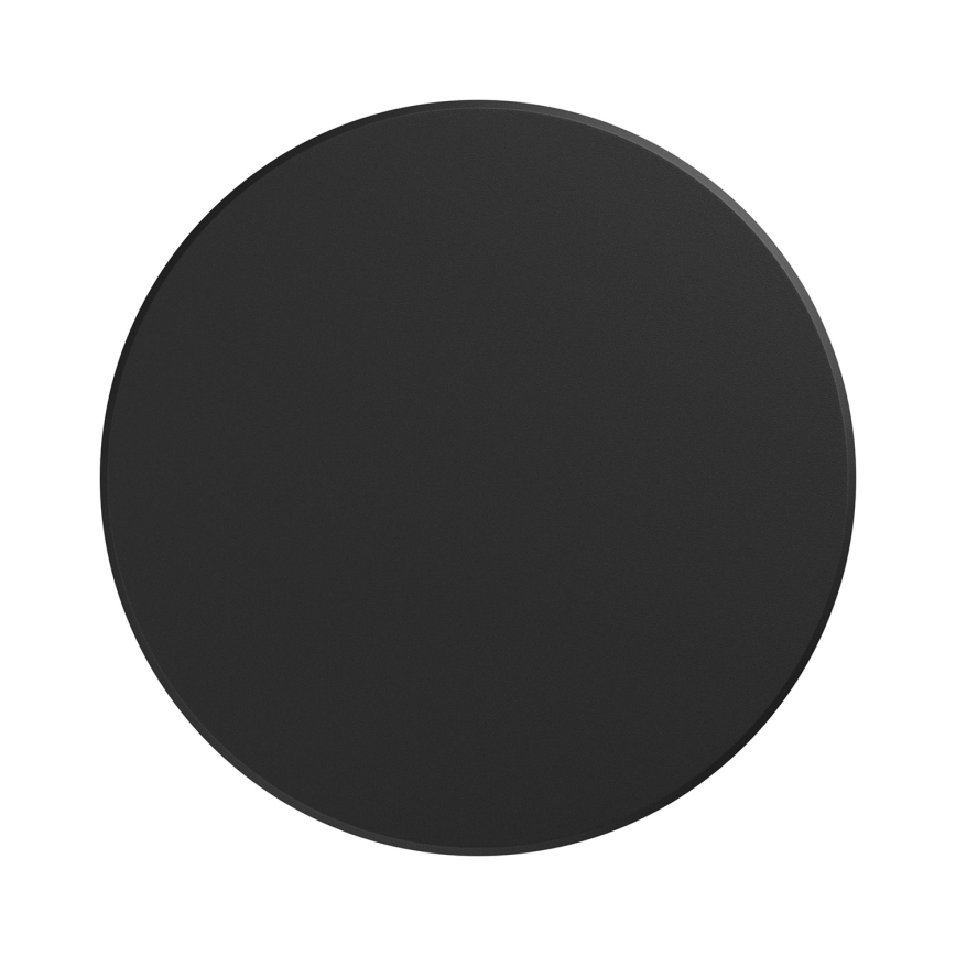 Udendørs LED væglampe PIATTA LED/18W/230V 3000/4000/6000K diameter 25 cm IP44 sort