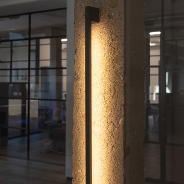 Udendørs LED væglampe YALTE LED/8W/230V 3000K IP54 sort