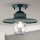 Udendørs loftlampe EDWARD 1xE27/60W/230V IP44 grøn