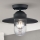 Udendørs loftlampe EDWARD 1xE27/60W/230V IP44 sort