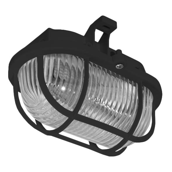 Udendørs loftlampe OVAL 1xE27/60W/230V IP44