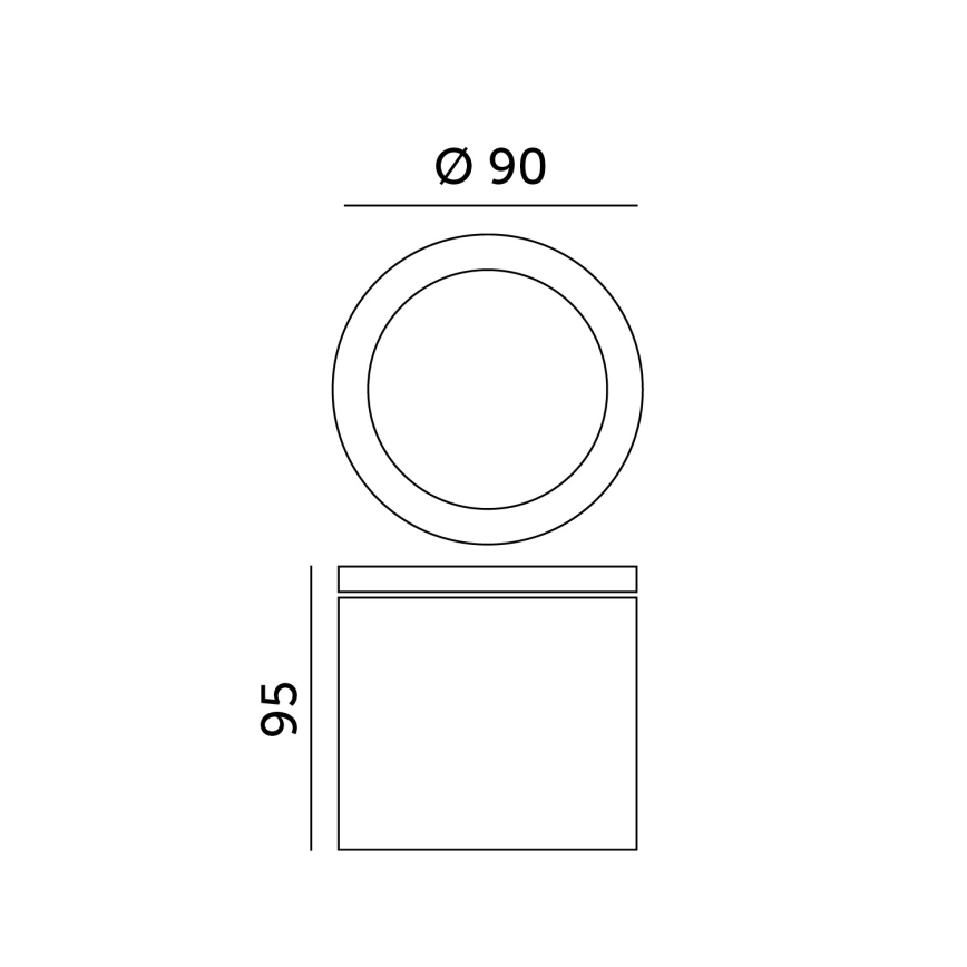 Udendørs loftlampe QUAZAR 1xGU10/20W/230V IP44