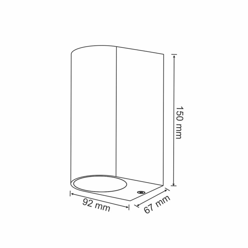Udendørs lys BOSTON 2xGU10/35W/230V IP44