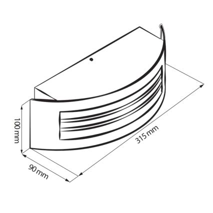Udendørs lys SITOM 1xE27/14W/230V IP44