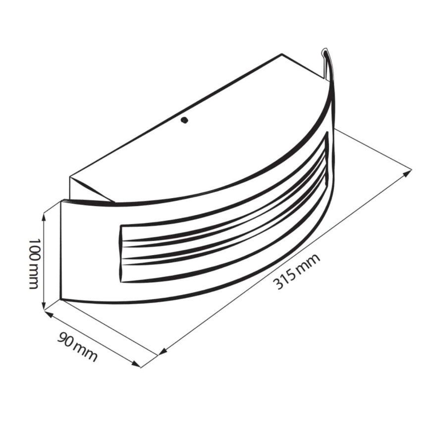 Udendørs lys SITOM 1xE27/14W/230V IP44