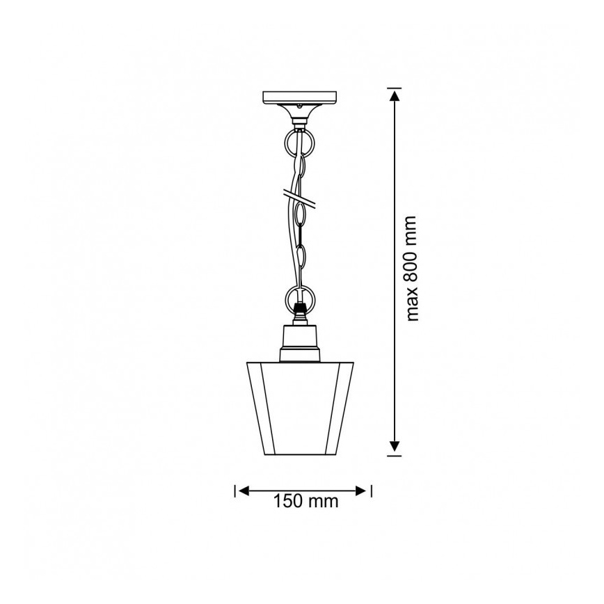 Udendørs lysekrone GIZA 1xE27/10W/230V IP44