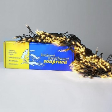 udendørs lyskæde 160×1,5 V/0,07 A/46 m IP44