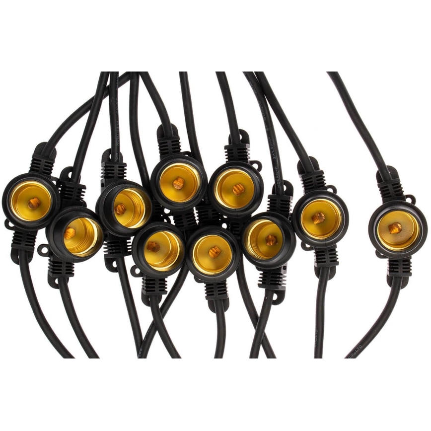 Udendørs lyskæde MIMOSA 20xE27/1,3W/230V IP44 20 m