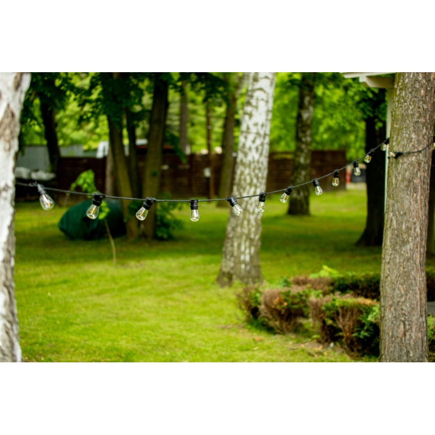 Udendørs lyskæde MIMOSA 20xE27/1,3W/230V IP44 20 m