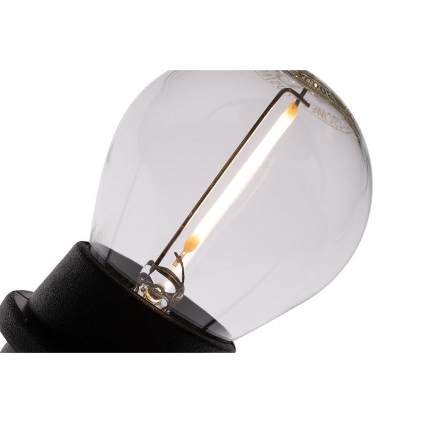 Udendørs lyskæde MIMOSA 20xE27/1,3W/230V IP44 20 m