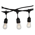 Udendørs lyskæde STRING 15m 15xE27/25W/230V IP54
