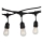 Udendørs lyskæde STRING 15m 15xE27/25W/230V IP54