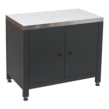Udendørs modul skab til grill 80x47x69 cm sort/rustfrit stål