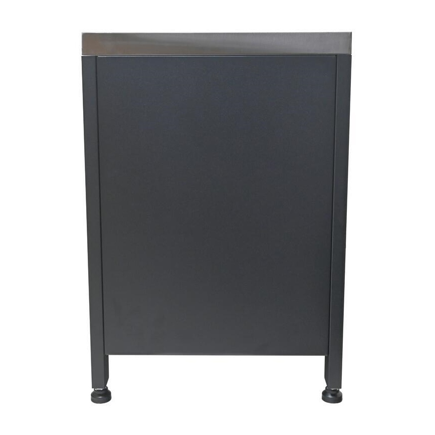 Udendørs modul skab til grill 80x47x69 cm sort/rustfrit stål
