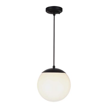 Udendørs pendel på kabel 1xE27/60W/230V Ø 20 cm IP44 sort