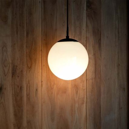 Udendørs pendel på kabel 1xE27/60W/230V Ø 20 cm IP44 sort