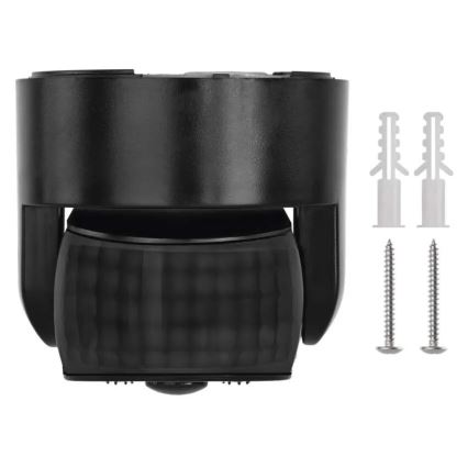 Udendørs PIR bevægelses- og skumringssensor 1200W/230V IP65 sort