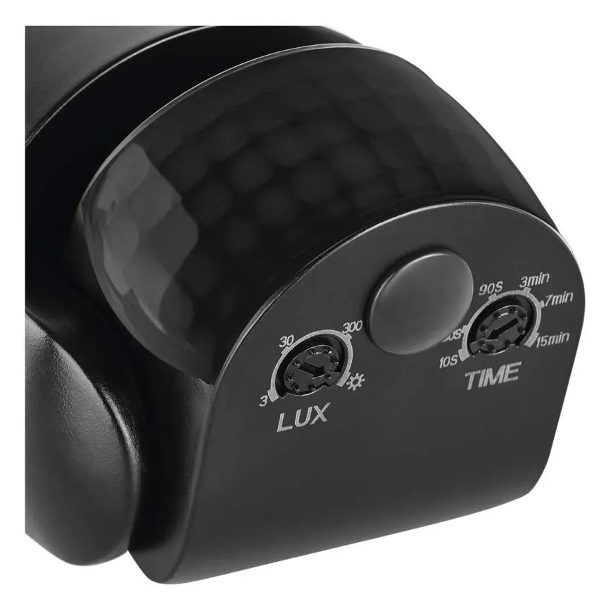 Udendørs PIR bevægelses- og skumringssensor 1200W/230V IP65 sort