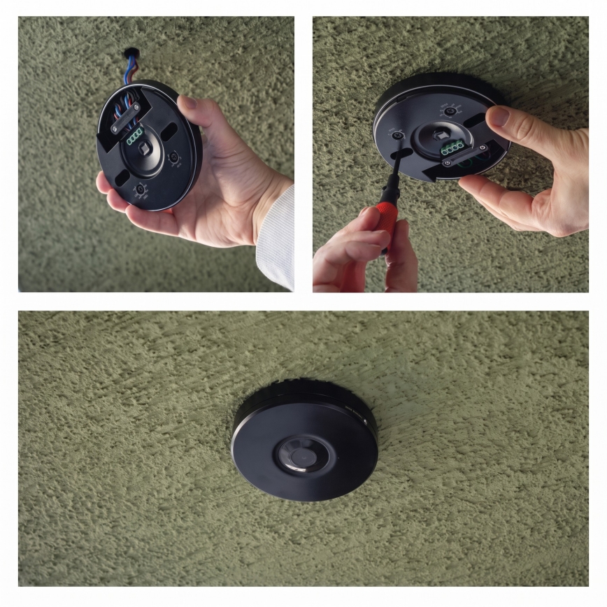 Udendørs PIR-bevægelses- og skumringssensor 2000W/230V IP65, sort