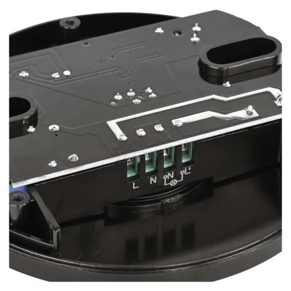 Udendørs PIR-bevægelses- og skumringssensor 2000W/230V IP65, sort