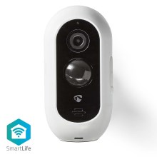 Udendørs smart IP-kamera med PIR-sensor Full HD 1080p 5V/5200 mAh Wi-Fi IP65 genopladeligt