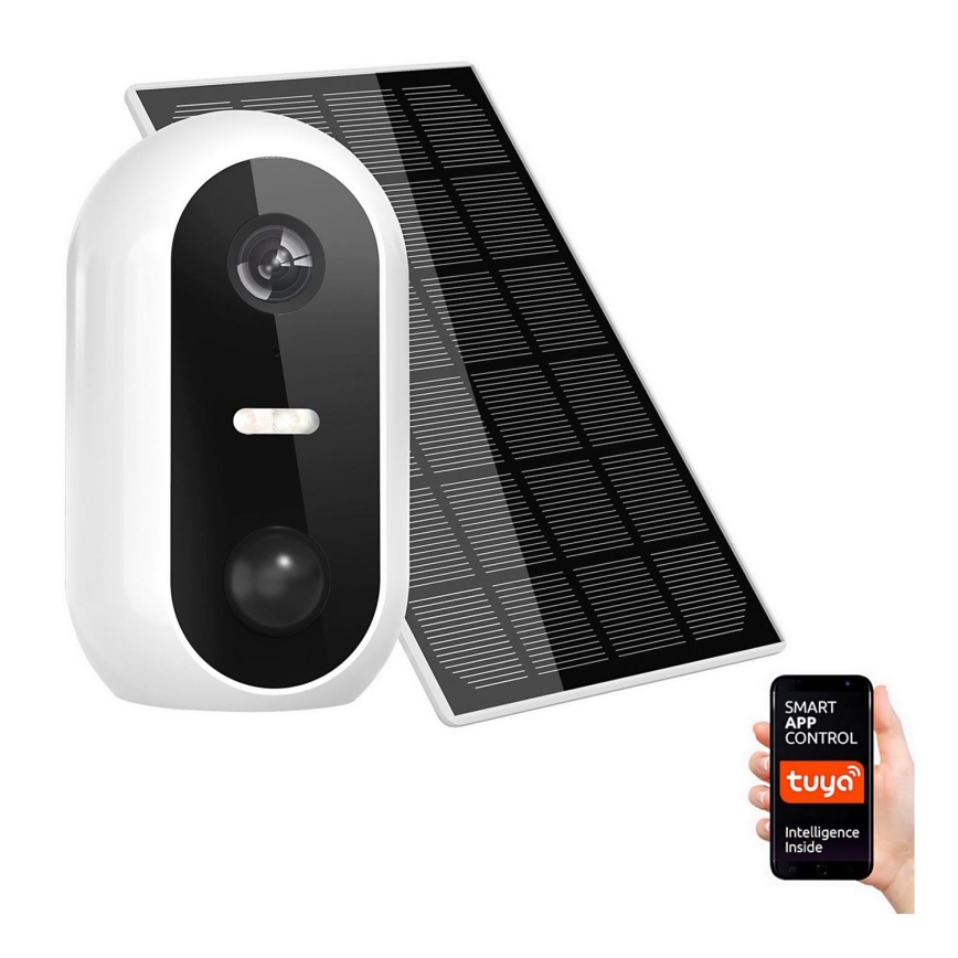 Udendørs smart IP-kamera med solpanel 1080p Full HD 9600 mAh IP54 Wi-Fi Tuya