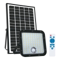 Udendørs solcelle spotlight med sensor LED/30W/6,4V 4000K IP65 6000 mAh + fjernbetjening