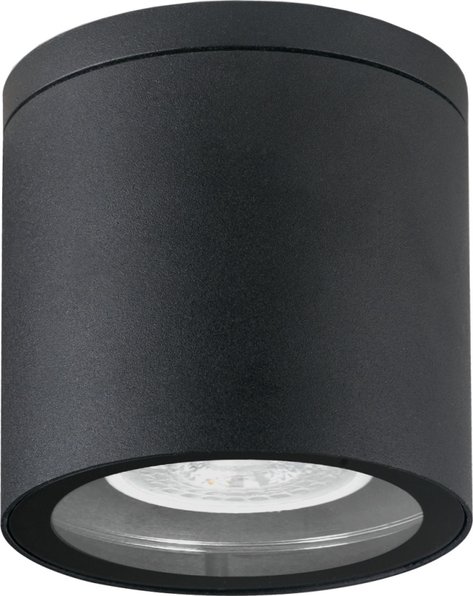 Udendørs spotlampe 1xGU10/35W/230V IP54 rund sort