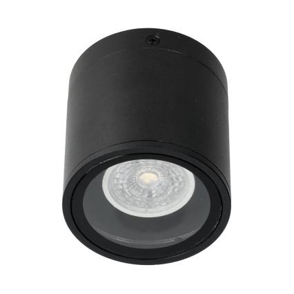 Udendørs spotlampe 1xGU10/35W/230V IP54 rund sort