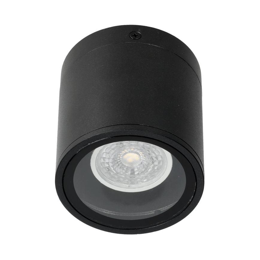 Udendørs spotlampe 1xGU10/35W/230V IP54 rund sort