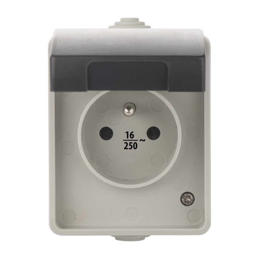 Udendørs stikkontakt FRENCH 250V/16A IP54