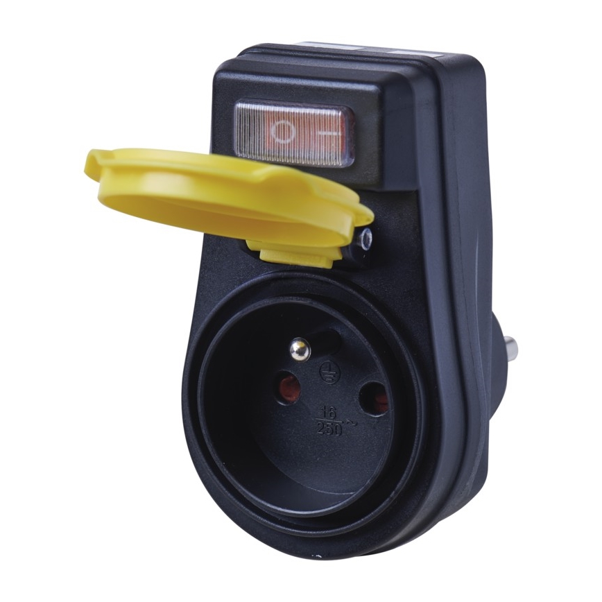 Udendørs stikkontakt med kontakt FRENCH 250V/16A IP44