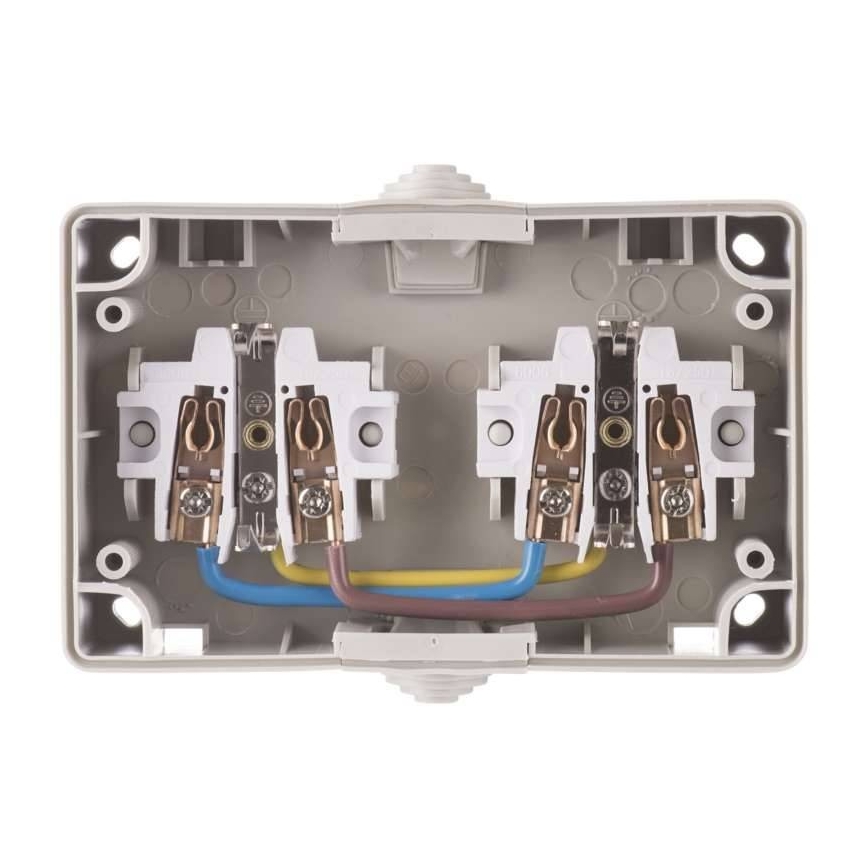 Udendørs stikkontakt SCHUKO 250V/16A IP44 2Z