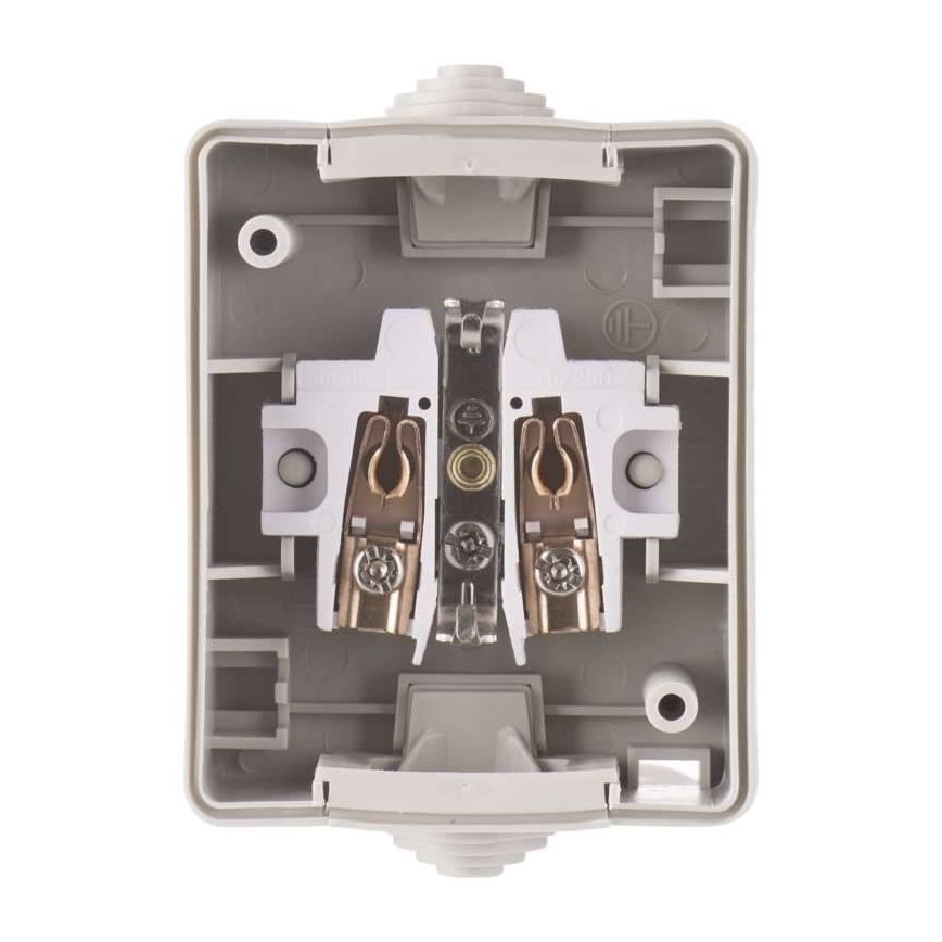 Udendørs stikkontakt SCHUKO 250V/16A IP44