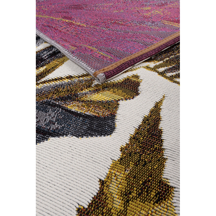 Udendørs tæppe CAPPUCCINO 80x165 cm guld/grå