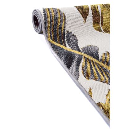 Udendørs tæppe CAPPUCCINO 80x165 cm guld/grå